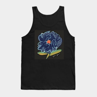 Blue Flower Tank Top